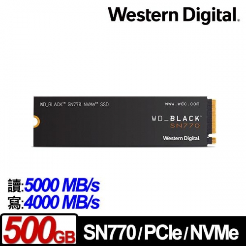 WD 黑標 SN770 500GB ...