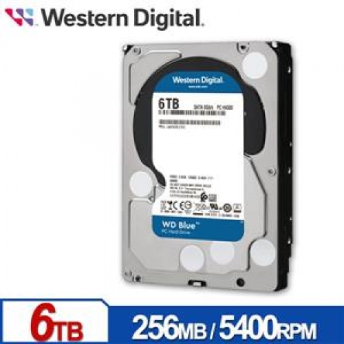 WD60EZAX 藍標 6TB 3.5吋 SATA硬碟/050224