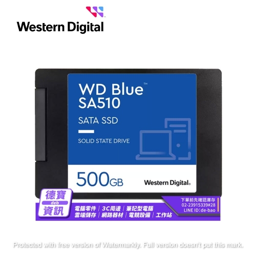 WD 藍標 SA510 1TB 2....